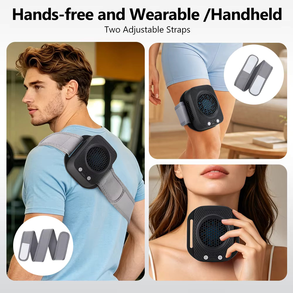 Smart Dual-Head Massage Pen with 5 Modes & 10 Intensity Levels