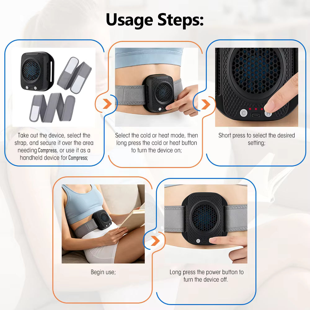 Smart Dual-Head Massage Pen with 5 Modes & 10 Intensity Levels